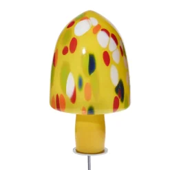 Tiere & Figuren^Art Glass Glas-Hut-Pilz 33cm Gartenflair inkl. Stab