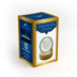 Valentienstag|Tiere & Figuren^Cristalica Glaskugel Hologramm Motive inkl. Holz LED-Untersetzer