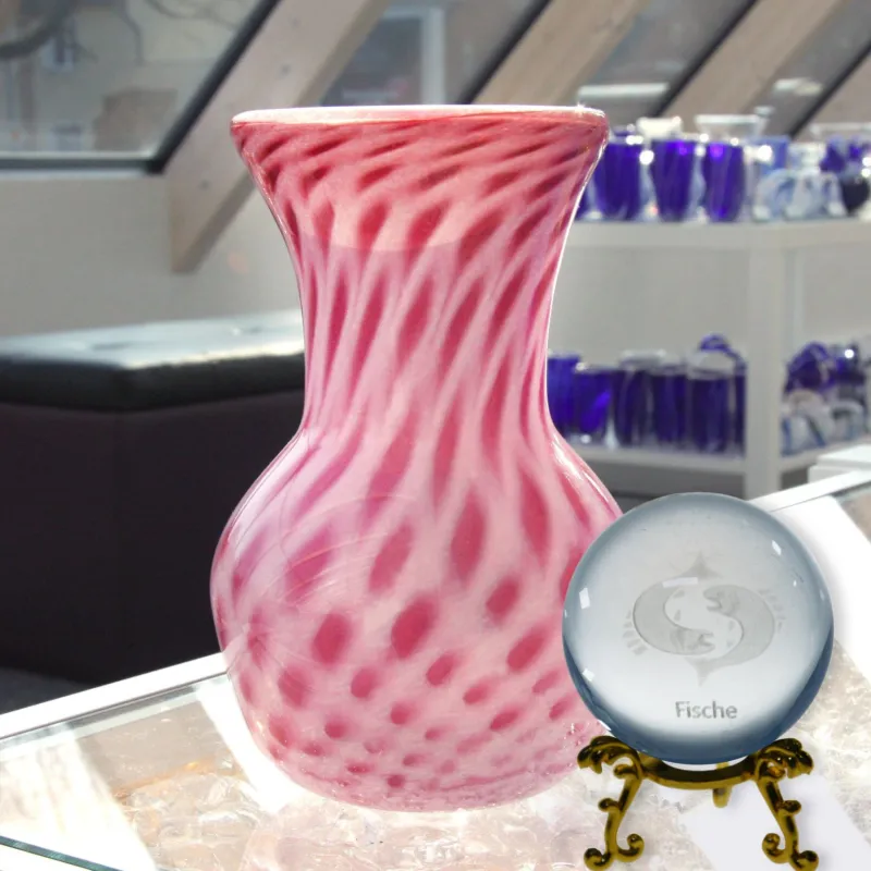 Sternzeichen|Valentienstag^Cristalica Glaskugel mit Sternzeichen und Stand Durchmesser ca. 6cm