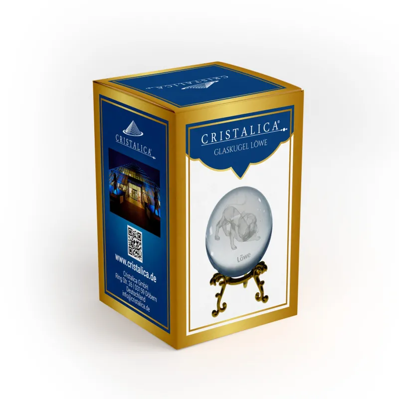 Sternzeichen|Valentienstag^Cristalica Glaskugel mit Sternzeichen und Stand Durchmesser ca. 6cm