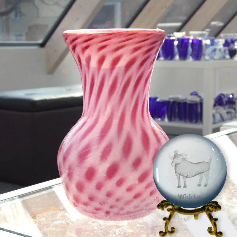 Sternzeichen|Valentienstag^Cristalica Glaskugel mit Sternzeichen und Stand Durchmesser ca. 6cm