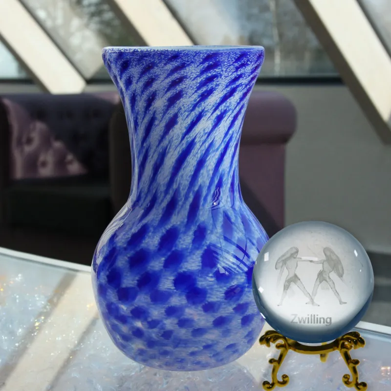 Sternzeichen|Valentienstag^Cristalica Glaskugel mit Sternzeichen und Stand Durchmesser ca. 6cm