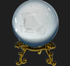 Sternzeichen|Valentienstag^Cristalica Glaskugel mit Sternzeichen und Stand Durchmesser ca. 6cm