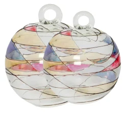 Frauen|Ostern^Cristalica Glaskugel zum Hängen klar bunt