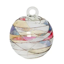 Frauen|Ostern^Cristalica Glaskugel zum Hängen klar bunt