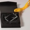Pokal & Glasblock^Fan Unikate Glas-Medaille Rechteck Pokal inkl Band und Verpackung