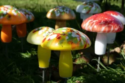 Tiere & Figuren^Art Glass Glas-Pilz 20cm Gartenflair inkl. Stab