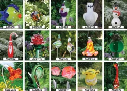 Tiere & Figuren^Art Glass Glas-Pilz 20cm Gartenflair inkl. Stab