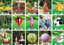 Tiere & Figuren^Art Glass Glas-Pilz 20cm Gartenflair inkl. Stab