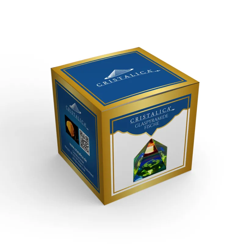 Valentienstag|Frauen^Cristalica Glaspyramide mit Sternzeichen Höhe ca. 6,5cm