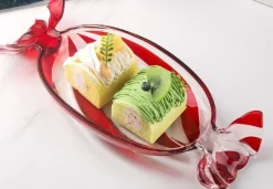 Valentienstag|Schalen & Schüsseln^Cristalica Glasschale Fusing Bonbon Länge ca. 34cm