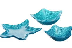 Geburtstag|Dessertschalen^Cristalica Glasschale Marina Stern blau 17cm