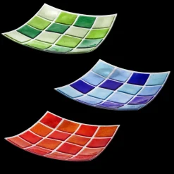 Einweihung|Teller & Platten^Art Glass Glasschale Mosaik Fusing 30x30cm