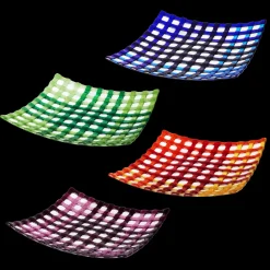 Teller & Platten|Schalen & Schüsseln^Art Glass Glasschale Netz Fusing 30x30cm
