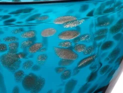 Schalen^Amara Design Glasschale Orient 24cm türkis, gold