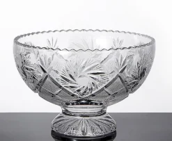 Valentienstag|Schalen^Cristalica Glasschale Schleuderstern Durchmesser ca. 16cm, mit Fuß