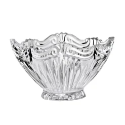 Schalen & Schüsseln^Cristalica Glasschale Schüssel Servierschale oval klares Bleikristall19cm