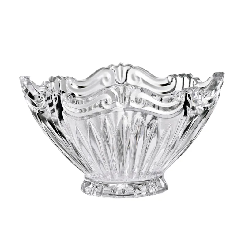 Schalen & Schüsseln^Cristalica Glasschale Schüssel Servierschale oval klares Bleikristall19cm