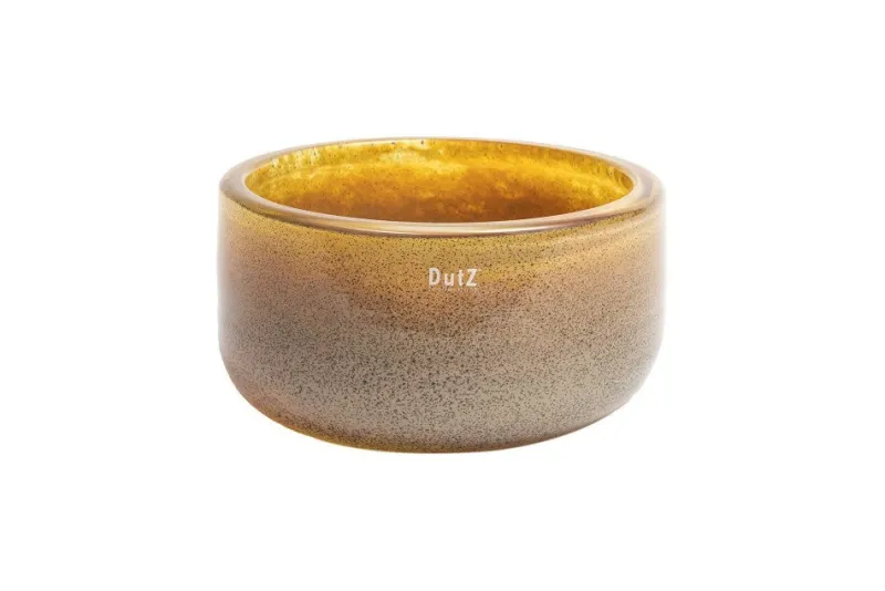 Schalen^Glaswaren sonstige Glasschale Thick Colori 26cm goldgelb