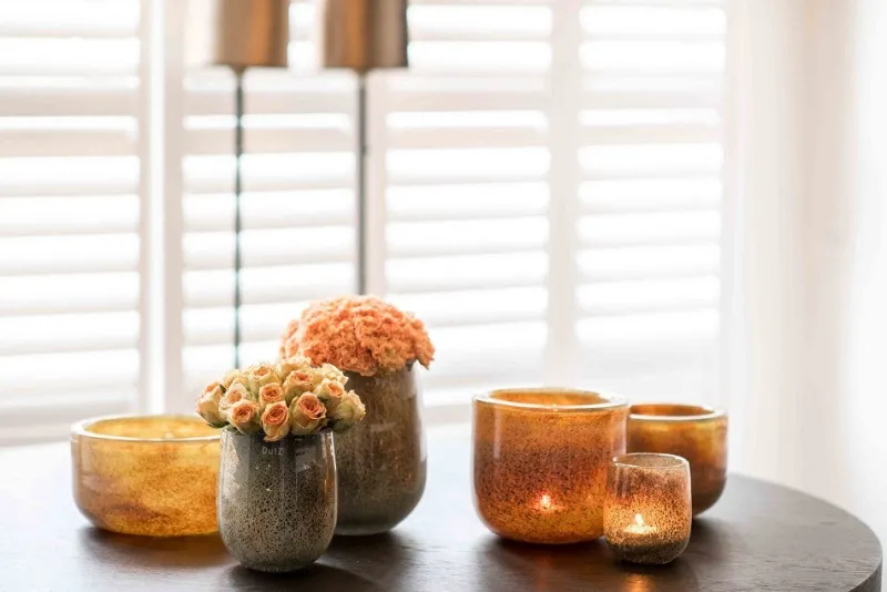 Schalen^Glaswaren sonstige Glasschale Thick Colori 26cm goldgelb