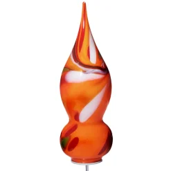 Kugeln & Zapfen^Art Glass Glasskulptur Jupiter Gartenflair 38cm inkl. Stab