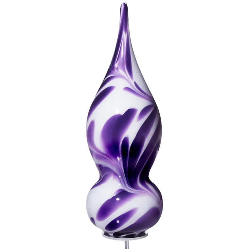 Kugeln & Zapfen^Art Glass Glasskulptur Jupiter Gartenflair 38cm inkl. Stab