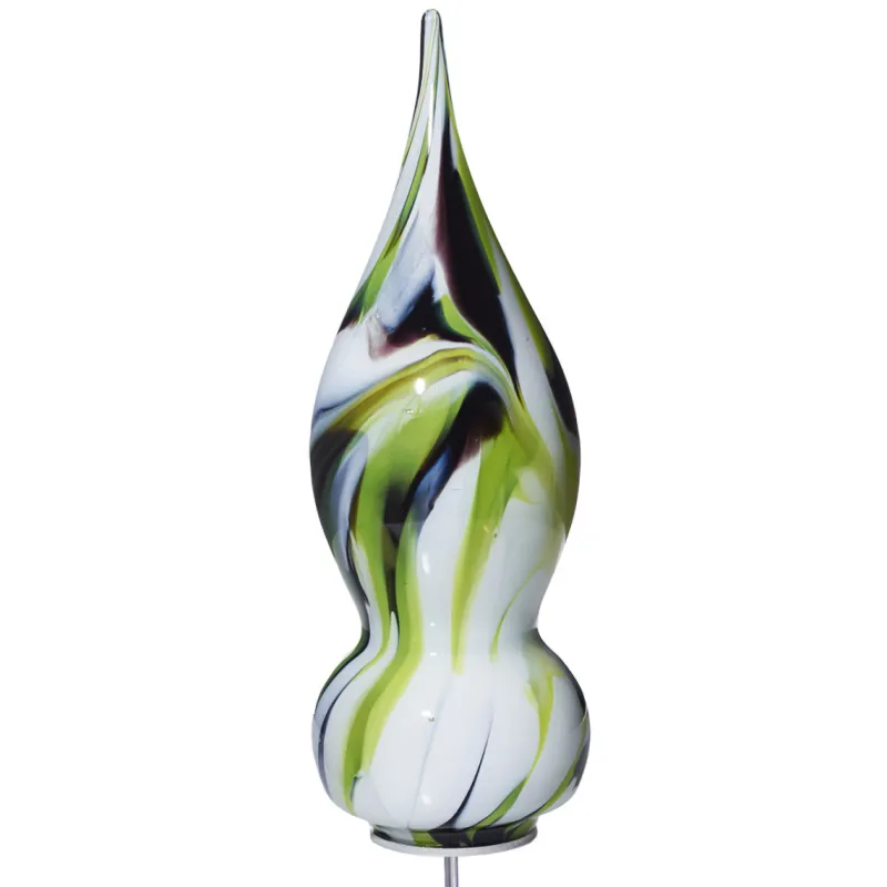 Kugeln & Zapfen^Art Glass Glasskulptur Jupiter Gartenflair 38cm inkl. Stab