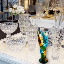 Valentienstag|Skulpturen^Cristalica Glasskulptur Mann & Frau Symbol Höhe ca. 31,5cm Handarbeit