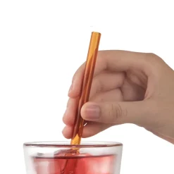 Einweihung|Besteck & Zubehör^Cristalica Glasstrohhalme 6er-Set Trinkhalm mit Bürste wiederverwendbar bunt 20cm x 8 mm