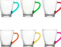 Valentienstag|Tassen^Cristalica Glastasse Colour Spring 220 ml