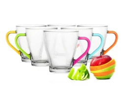 Valentienstag|Tassen^Cristalica Glastasse Colour Spring 220 ml