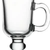 Tassen^Cristalica Glastasse Irish Coffee 230 ml Teetasse Kaffeetasse Becher mit Henkel