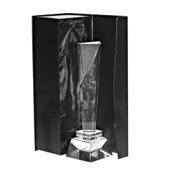 Pokal & Glasblock^Fan Unikate Glastrophäe Alkes Pokal 24cm