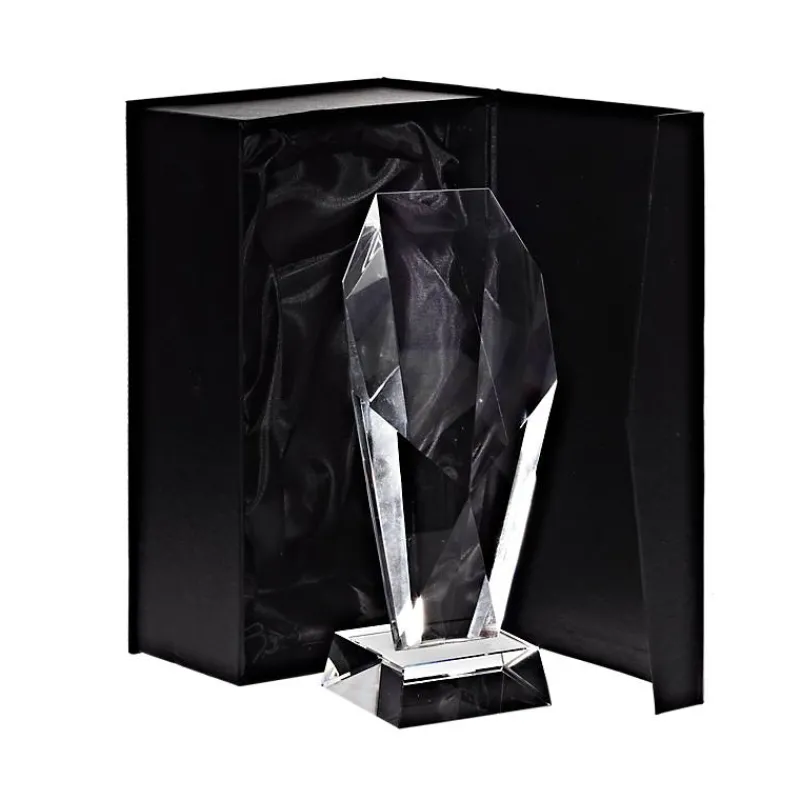 Pokal & Glasblock^Fan Unikate Glastrophäe Diadem Pokal 21cm