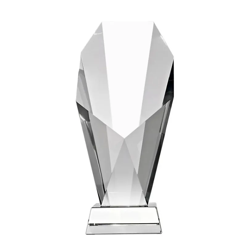 Pokal & Glasblock^Fan Unikate Glastrophäe Diadem Pokal 21cm