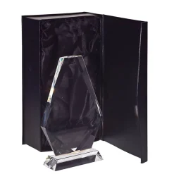 Pokal & Glasblock^Fan Unikate Glastrophäe Golfas Pokal 20cm