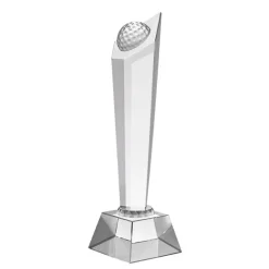 Pokal & Glasblock^Fan Unikate Glastrophäe Golmes Pokal 25cm