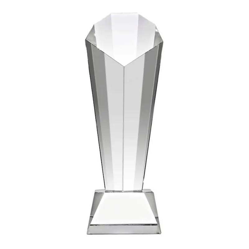 Pokal & Glasblock^Fan Unikate Glastrophäe Heka Pokal 21,5cm