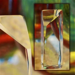 Pokal & Glasblock^Fan Unikate Glastrophäe Malus Pokal 14,5cm