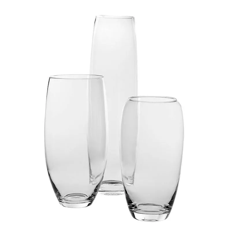 Xxl|Vasen^Cristalica Kingdom Glasvase Banana Famous 34cm moderne Blumenvase Deko Gefäß Klarglas Geschenk