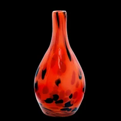 Vasen^Cristalica Glasvase Blumenvase Flasche Gefäß Rose 25cm Dekoration farbig mundgeblasen