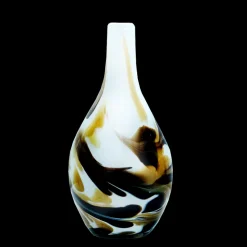 Vasen^Cristalica Glasvase Blumenvase Flasche Gefäß Rose 25cm Dekoration farbig mundgeblasen