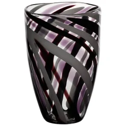 Vasen^Amara Design Glasvase Flame 28cm violett