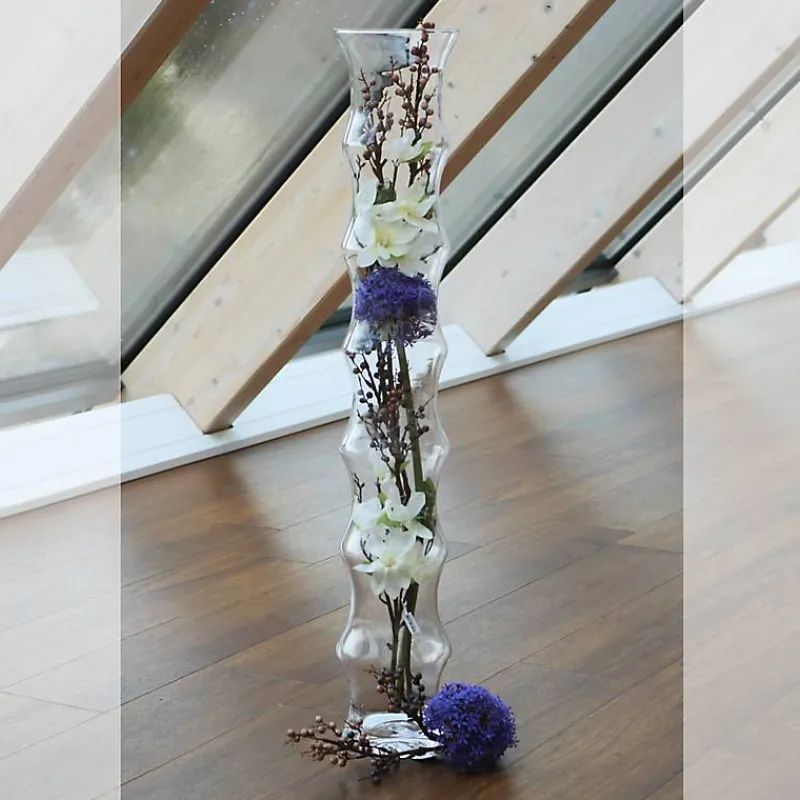 Xxl|Vasen^Cristalica Kingdom Glasvase Palme Famous 85cm Blumenvase XXL Dekoration Gefäß Klarglas Geschenk