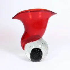 Valentienstag|Vasen^Amara Design Glasvase Red Symphony 22cm