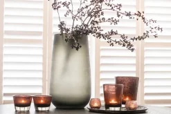 Vasen^Glaswaren sonstige Glasvase Robert 2.0 Colori 54cm grau matt