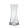 Geburtstag|Frauen^Cristalica Kingdom Glasvase Twister Famous 40cm gedrehte Blumenvase Deko Gefäß Klarglas Geschenk