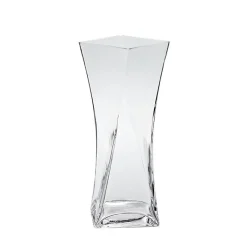 Geburtstag|Frauen^Cristalica Kingdom Glasvase Twister Famous 40cm gedrehte Blumenvase Deko Gefäß Klarglas Geschenk