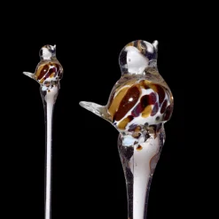 Sonstiges|Tiere & Figuren^Cristalica Glasvogel Blumenstecker auf Stab 40 cm