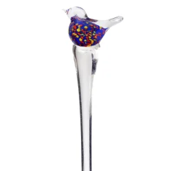 Sonstiges|Tiere & Figuren^Cristalica Glasvogel Blumenstecker auf Stab 40 cm